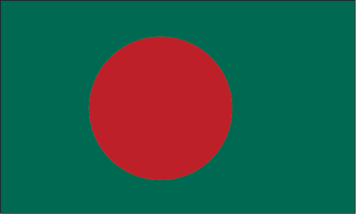 Флаг Бангладеша / Визы в Бангладеш / www.visatoday.ru